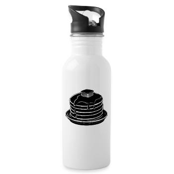 Pancakes - Water bottle with straw - white - Right