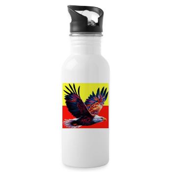 aigle - Gourde avec paille intégrée - blanc - Droite
