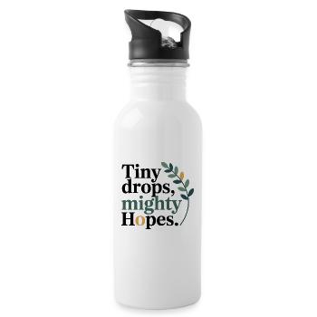 Homeopathy Tiny Drops Mighty Hopes Professional  - Water bottle with straw - white - Right