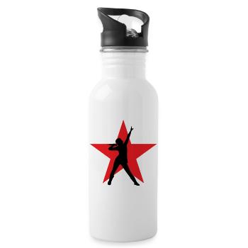 Singer - Singer - Song - Singing - Water bottle with straw - white - Right