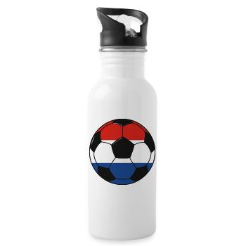 Football_team_Netherlands - Gourde avec paille intégrée - blanc - Droite