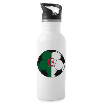 Football_team_Algeria - Gourde avec paille intégrée - blanc - Droite