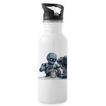 8 The Barista Robot - Water bottle with straw - white - Right