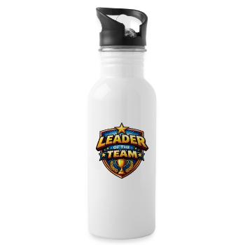 Team leader of the team - Water bottle with straw - white - Right