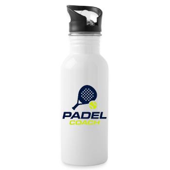 Design du maillot du Padel Coach Sports Club - Gourde avec paille intégrée - blanc - Droite