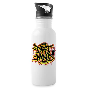 DRTMND Street Art, Dortmund Ruhrpott Shirt, hoodie - Water bottle with straw - white - Right