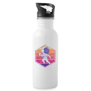 Handball Astronaut - Water bottle with straw - white - Right