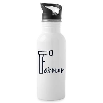 Oma Axe - Trinkflasche mit integriertem Trinkhalm - Weiß - Rechts