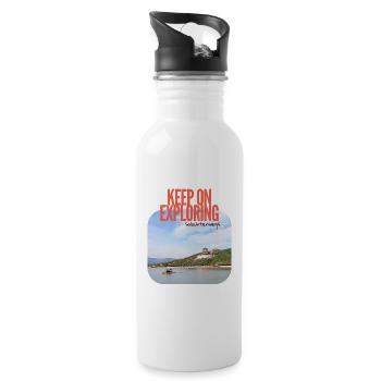 Keep on Exploring – Reise China Sommerpalast - Water bottle with straw - white - Right