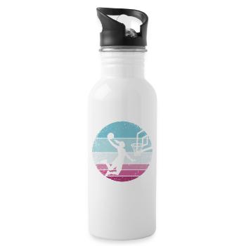 Basketball Girls Basketball Women - Water bottle with straw - white - Right