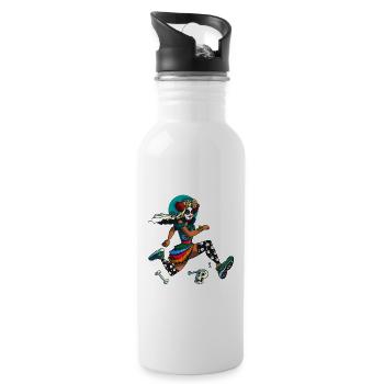 Dia Muertos Runner - Gourde avec paille intégrée - blanc - Droite