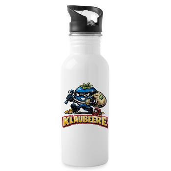 Freches Blaubeer, klaubeere Shirt , Hoodie, Tasse - Trinkflasche mit integriertem Trinkhalm - Weiß - Rechts