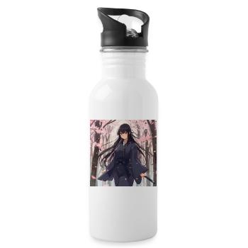 Sakura Samouraï de l’Ombre - Gourde avec paille intégrée - blanc - Droite