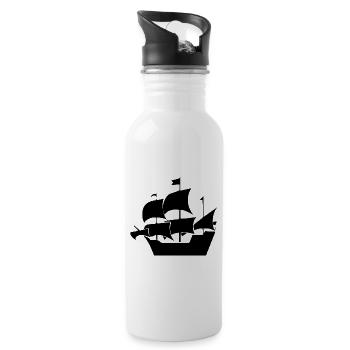 Sail - Water bottle with straw - white - Right