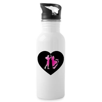 Dance - Water bottle with straw - white - Right