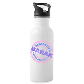 Perfekt Baran - Trinkflasche mit integriertem Trinkhalm - Weiß - Rechts