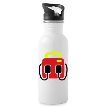Defibrillator AED First Aid - Water bottle with straw - white - Right