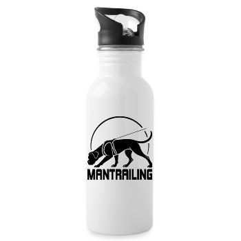 Boxer Mantrailing Dog Sport Dogs Wilsigns - Water bottle with straw - white - Right