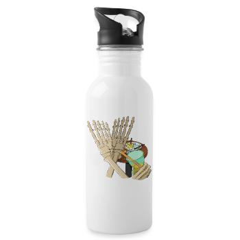 Eternity - Water bottle with straw - white - Right