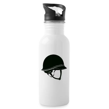 Casque de l’armée - Gourde avec paille intégrée - blanc - Droite