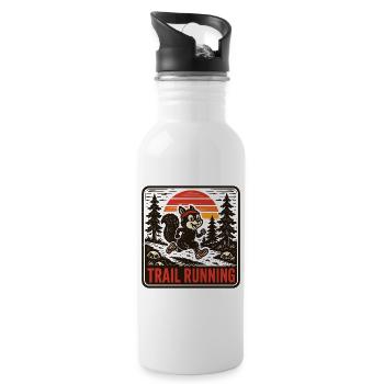 Trailrunning - Trinkflasche mit integriertem Trinkhalm - Weiß - Rechts