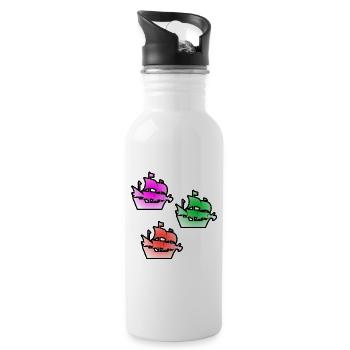 Sail - Water bottle with straw - white - Right
