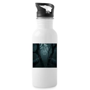 Eye to Eye with Leszy – Lord of the Forest - Water bottle with straw - white - Right