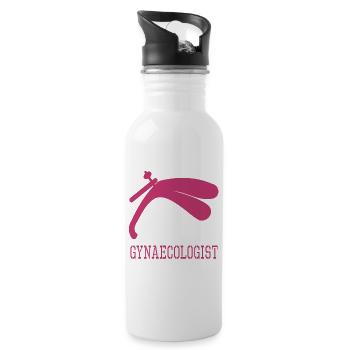 Gynaecologist - Water bottle with straw - white - Right