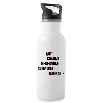 Tango - Trinkflasche mit integriertem Trinkhalm - Weiß - Rechts
