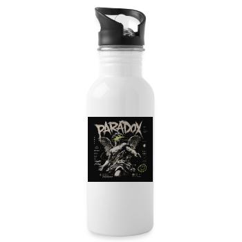 Paradox Angel in Neon Grunge - Trinkflasche mit integriertem Trinkhalm - Weiß - Rechts