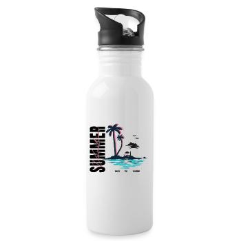 Buzzer - Water bottle with straw - white - Right