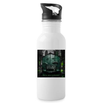 Environnement sûr - Satire de Shark Tank en entreprise - Gourde avec paille intégrée - blanc - Droite