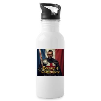 Charlemagne Knightly Epic - Water bottle with straw - white - Right