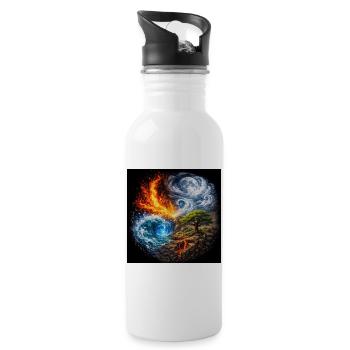 The Elements - Water bottle with straw - white - Right