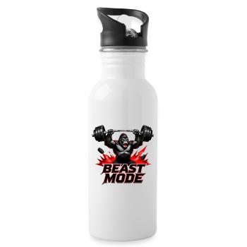 Gorilla Lifter Mode - Water bottle with straw - white - Right