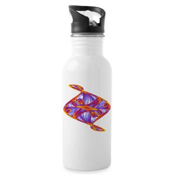 Golden Dance – Strange Attractor - Water bottle with straw - white - Right