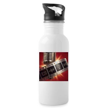 Studio Micro and Film Podcast - Water bottle with straw - white - Right