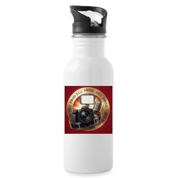 Kino & Podcast: Pro Equipment - Trinkflasche mit integriertem Trinkhalm - Weiß - Rechts