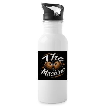La Machine Boxing - Gourde avec paille intégrée - blanc - Droite