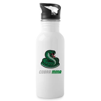 Cobra MMA Gym BJJ - Water bottle with straw - white - Right