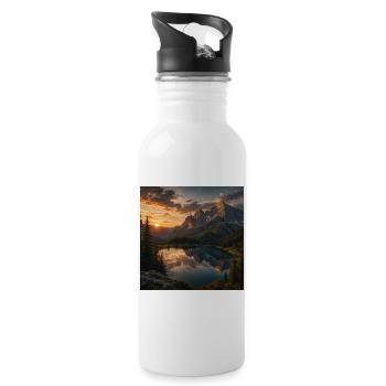 BAE3D88A-8D40-48DF-992B-F5E9E11FB074 - Water bottle with straw - white - Right