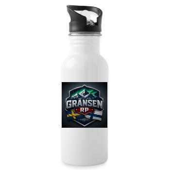 Dunka2 - Trinkflasche mit integriertem Trinkhalm - Weiß - Rechts
