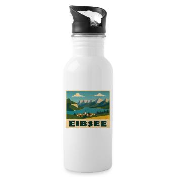 Eibsee Minimal - Water bottle with straw - white - Right