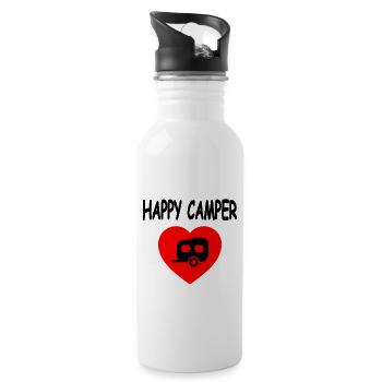 Camper - Trinkflasche mit integriertem Trinkhalm - Weiß - Rechts