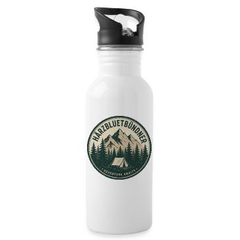 Graubünden - Water bottle with straw - white - Right