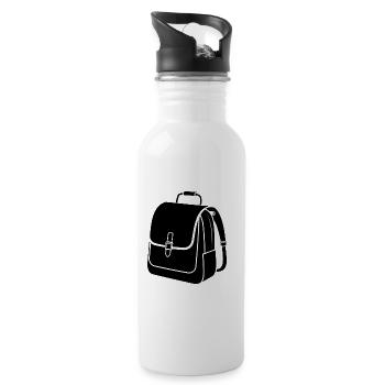 School Bag - Water bottle with straw - white - Right