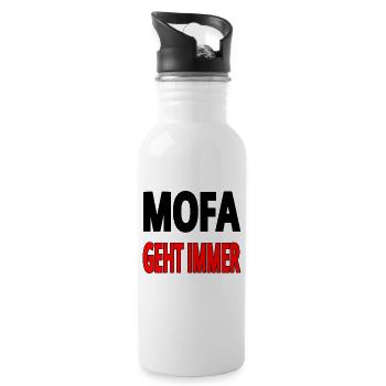Mofa - Trinkflasche mit integriertem Trinkhalm - Weiß - Rechts