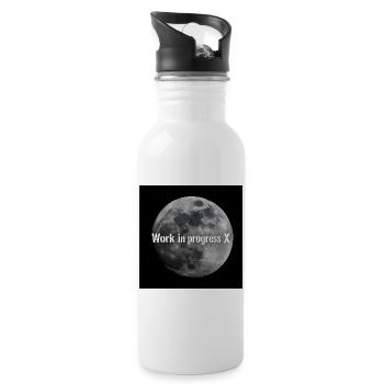 Lunar work in execution X - Water bottle with straw - white - Right