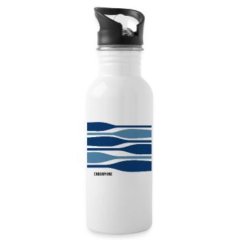 Endorphins – paddling with a good feeling - Water bottle with straw - white - Right
