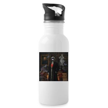 Supernatural Heart in the Library - Water bottle with straw - white - Right